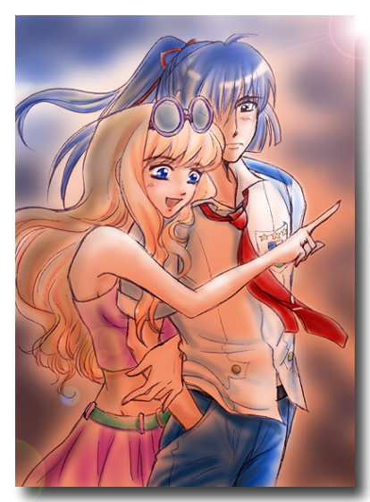 sheryl nome and saotome alto (macross and 1 more)