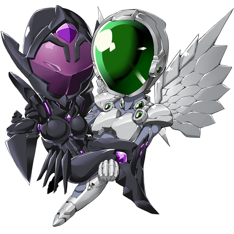 kuroyukihime, arita haruyuki, black lotus, and silver crow (accel world) drawn by ekakibito