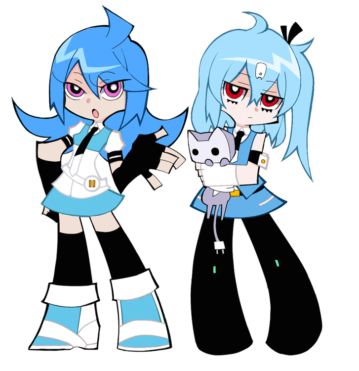bili girl 33 and bili girl 22 (panty & stocking with garterbelt and 1 more) drawn by hao_(patinnko)