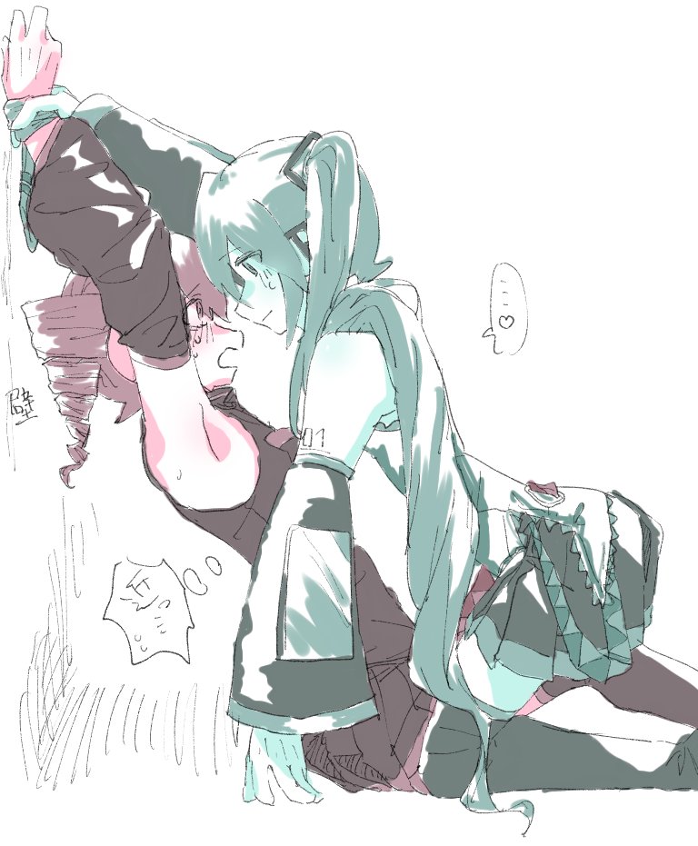 hatsune miku and kasane teto (vocaloid and 1 more) drawn by mgx_xpm