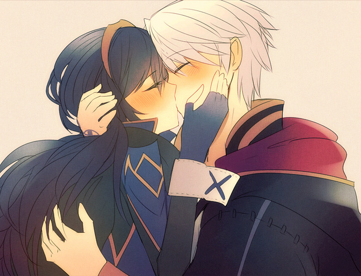 lucina and male robin (fire emblem and 1 more) drawn by ameno_(a_meno0)