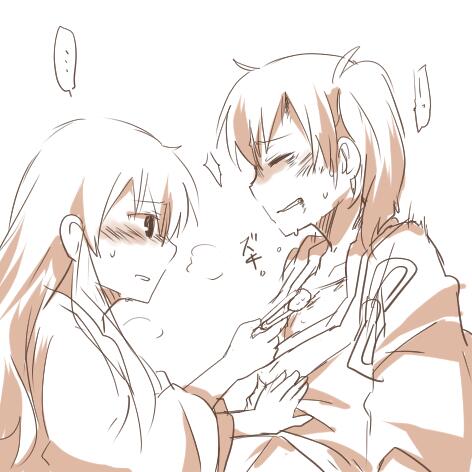 kaga and akagi (kantai collection) drawn by rebecca_(keinelove)