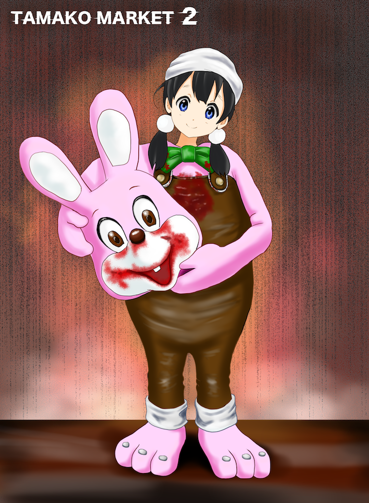 kitashirakawa tamako and robbie the rabbit (tamako market and 2 more) drawn by b_(papiopine)