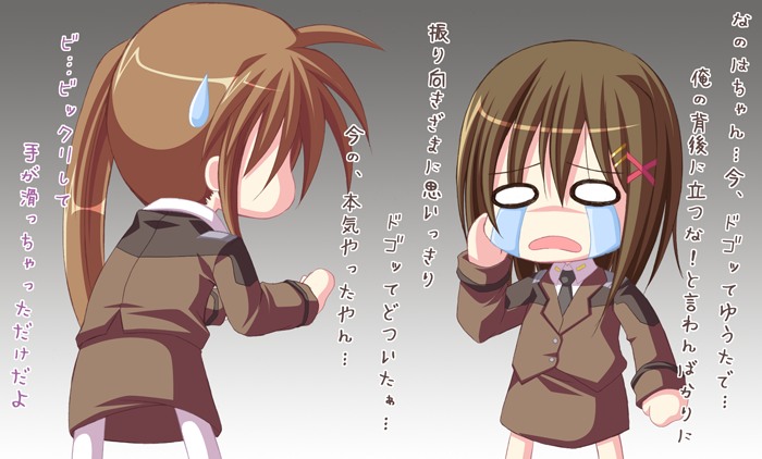 takamachi nanoha and yagami hayate (lyrical nanoha and 1 more) drawn by kago_no_tori