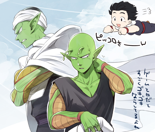 son gohan and piccolo (dragon ball and 1 more) drawn by ttk_(ehohmaki)