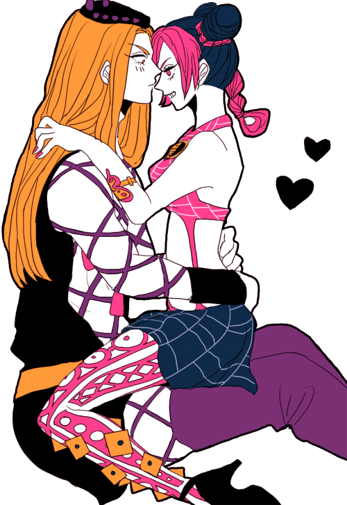 kujo jolyne and narciso anasui (jojo no kimyou na bouken and 1 more) drawn by tauhu