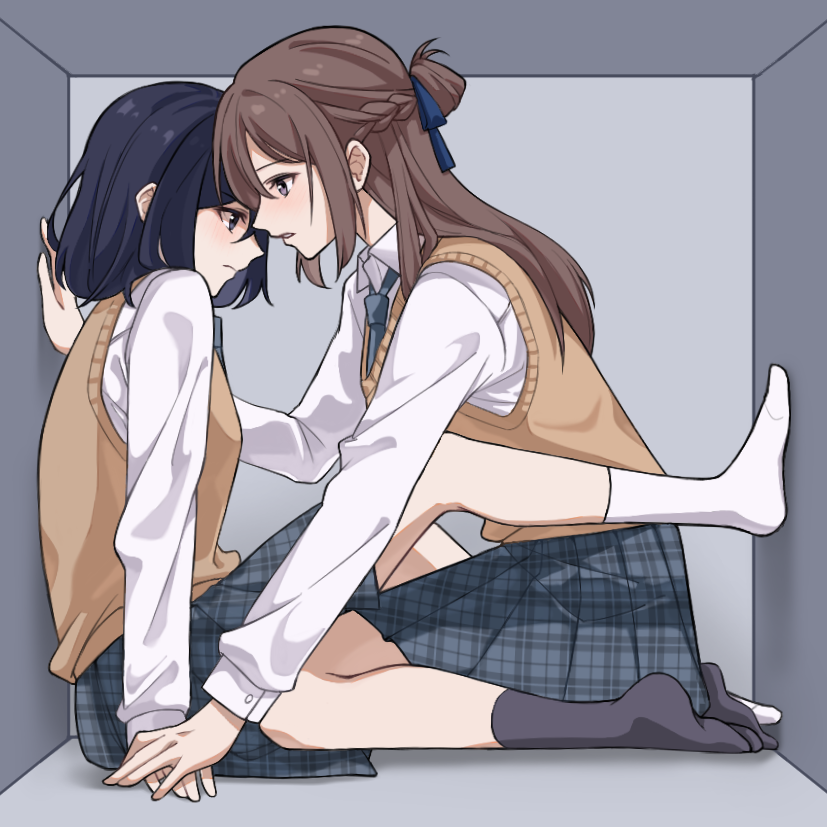 miyagi shiori and sendai hazuki (shuuniichido classmate wo kau hanashi) drawn by kyo6159