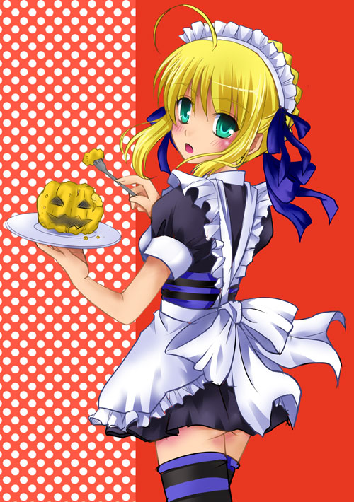 artoria pendragon and saber (fate and 1 more) drawn by muramayu