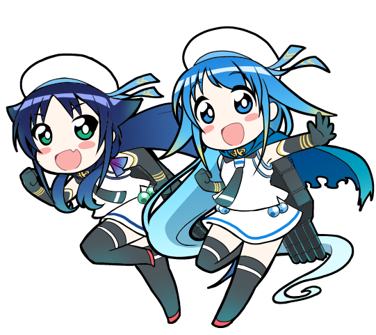 samidare and suzukaze (kantai collection) drawn by yokoshima_(euphoria)