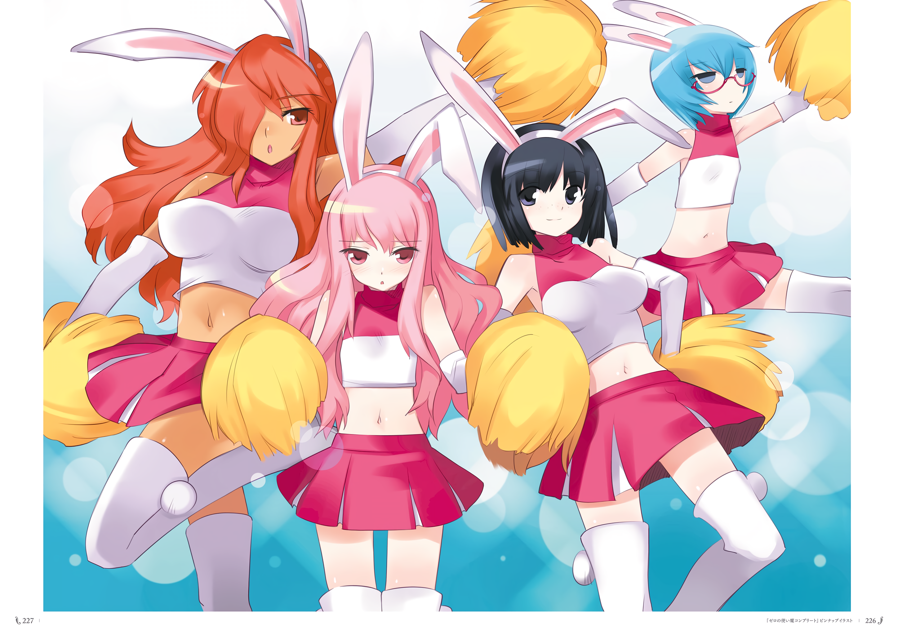 Louise Francoise Le Blanc De La Valliere Tabitha Siesta And Kirche Augusta Frederica Von Anhalt Zerbst Zero No Tsukaima Drawn By Usatsuka Eiji Danbooru