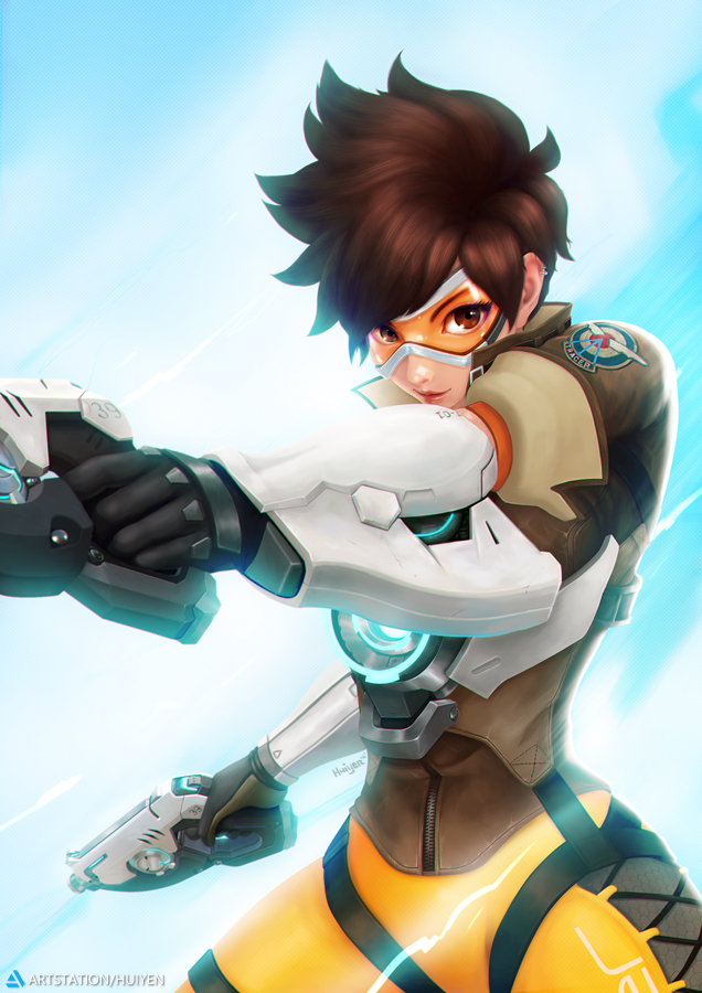 tracer (overwatch and 1 more) drawn by huiyen