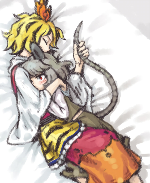 nazrin and toramaru shou (touhou) drawn by meimaru_inuchiyo