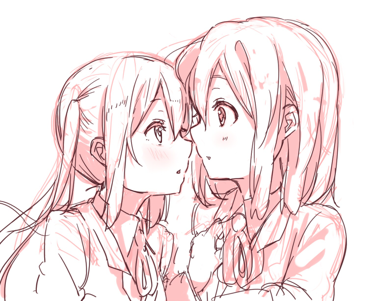 nakano azusa and hirasawa yui (k-on!) drawn by kirisawa_saki