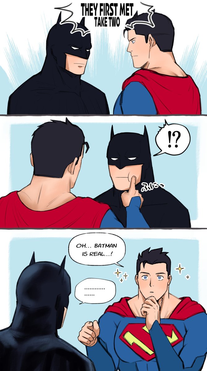 batman, superman, clark kent, and bruce wayne (dc comics and 3 more) drawn by mforest_dc