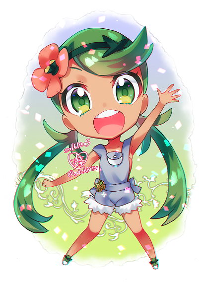 mallow (pokemon and 1 more) drawn by ooha_maiko