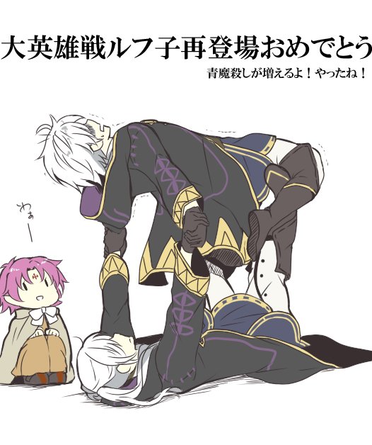 female robin, male robin, and fae (fire emblem and 3 more) drawn by ijiro_suika