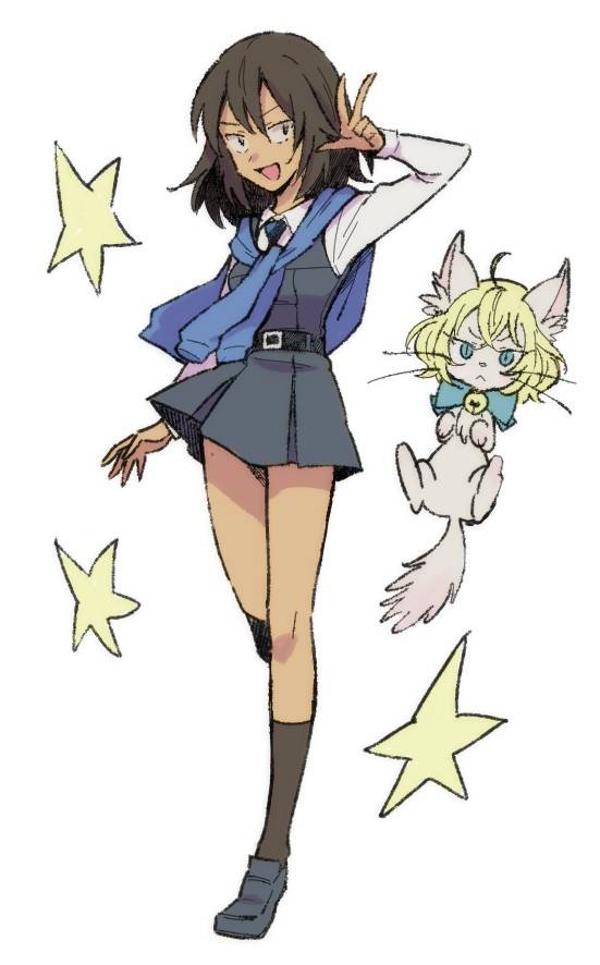 andou and oshida (girls und panzer and 1 more) drawn by chie56uhekoro