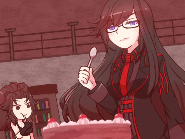 elena bolkova and heart hunter evil (ragnarok online) drawn by blckbrd17