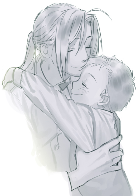 edward elric and alphonse elric (fullmetal alchemist) drawn by naoko_(naonocoto)