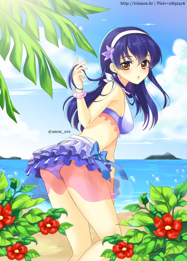 sonoda umi (love live! and 1 more) drawn by trianon