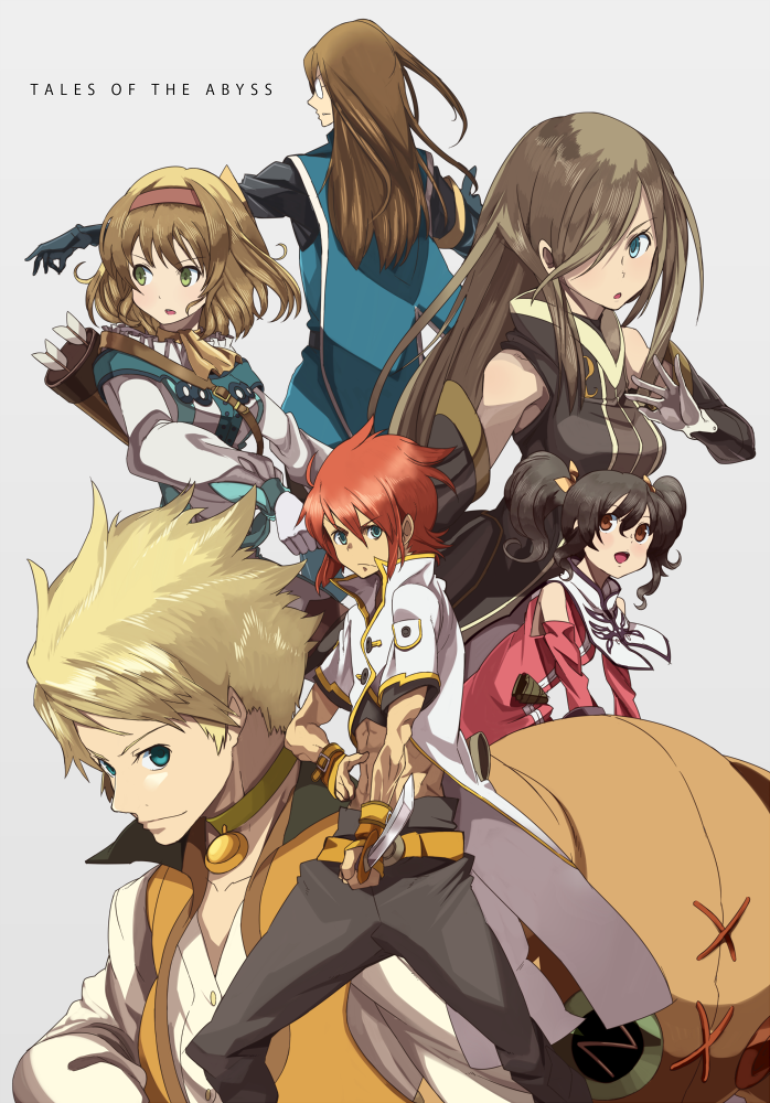 tear grants, luke fon fabre, anise tatlin, natalia luzu kimlasca lanvaldear, jade curtiss, and 2 more (tales of and 1 more) drawn by hajime_(hajime-ill-1st)