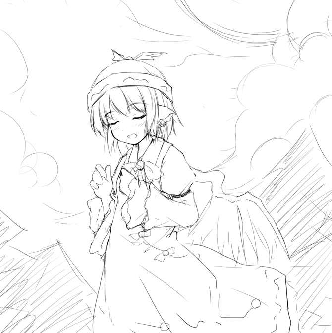 mystia lorelei (touhou) drawn by yukitarou_(awamori)