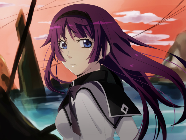 akemi homura, senjougahara hitagi, and saitou chiwa (mahou shoujo madoka magica and 2 more) drawn by aoi_shigure