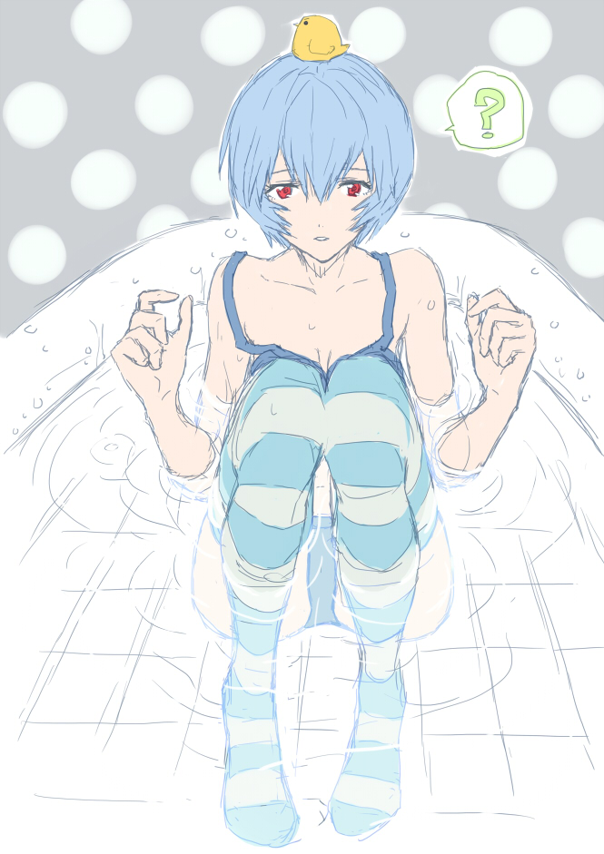 ayanami rei (neon genesis evangelion) drawn by chocolate_sable