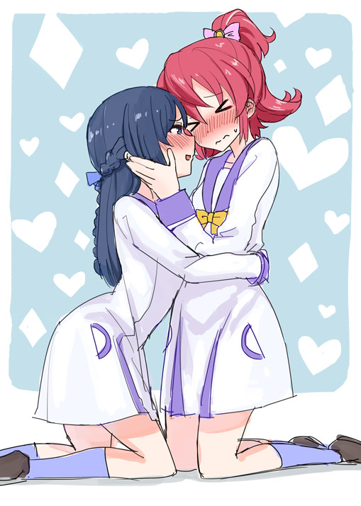 hishikawa rikka and aida mana (precure and 1 more) drawn by yoban