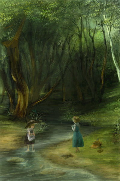 kirisame marisa and alice margatroid (touhou) drawn by oisin