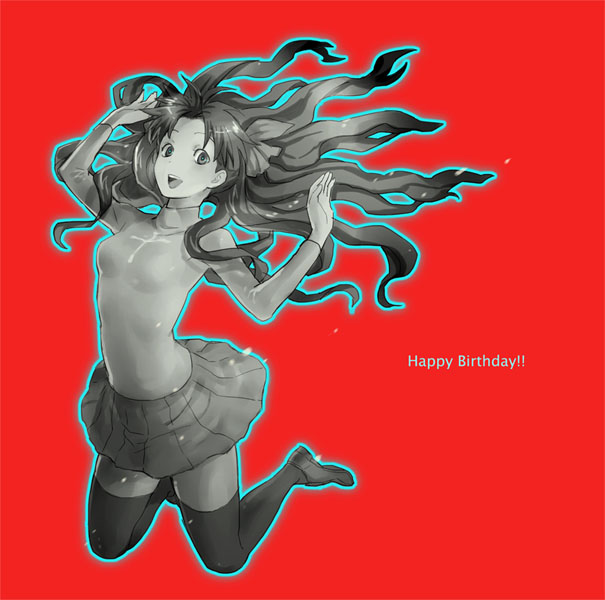 tohsaka rin (fate and 1 more) drawn by kin_(gachi-mascle)