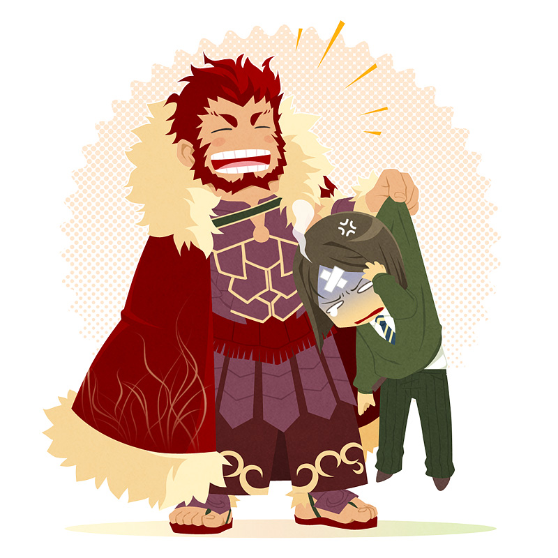 iskandar and waver velvet (fate and 1 more) drawn by yaya_(tempering)