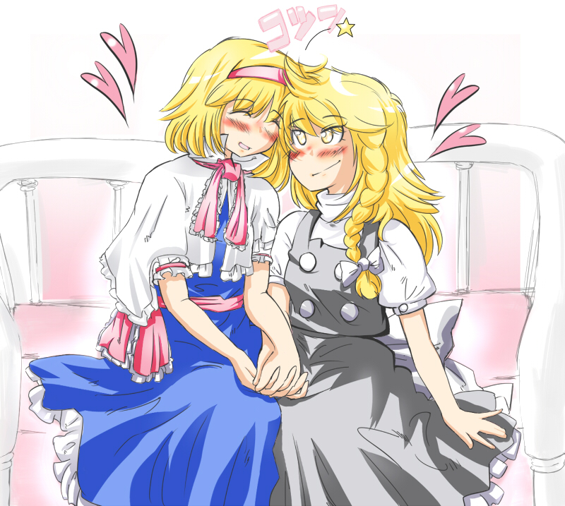 kirisame marisa and alice margatroid (touhou) drawn by non_(z-art)