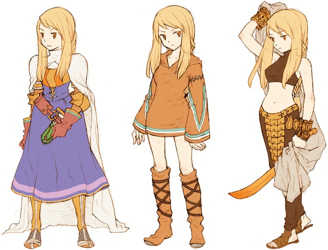 agrias oaks, geomancer, knight, and dancer (final fantasy and 1 more) drawn by saikachi_(ogre_tree)
