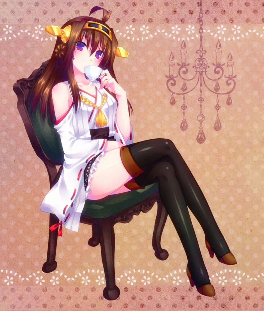 kongou (kantai collection) drawn by door_to_heaven
