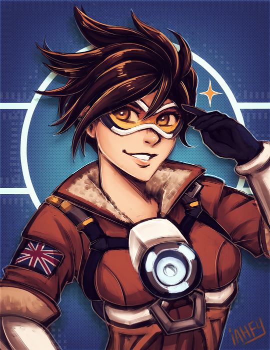 tracer (overwatch and 1 more) drawn by iahfy