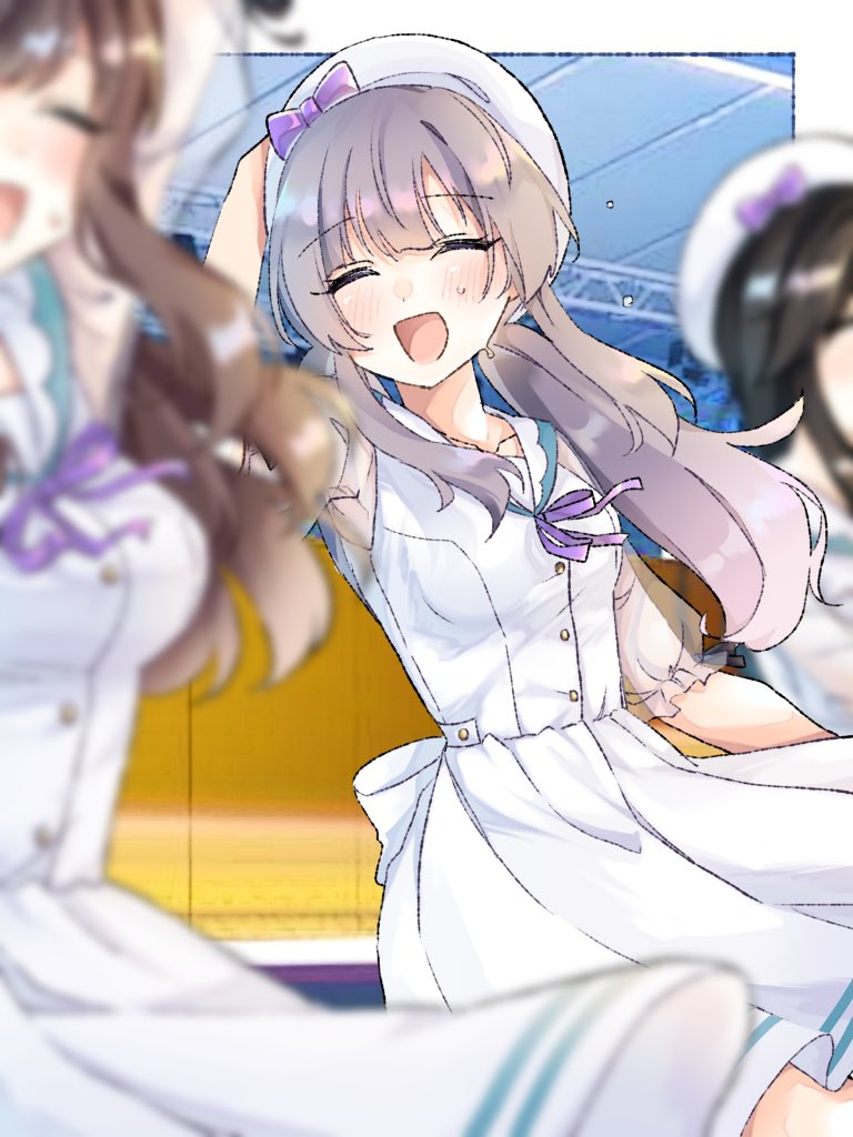 tsukioka kogane, yukoku kiriko, and mitsumine yuika (idolmaster and 1 more) drawn by lvmy