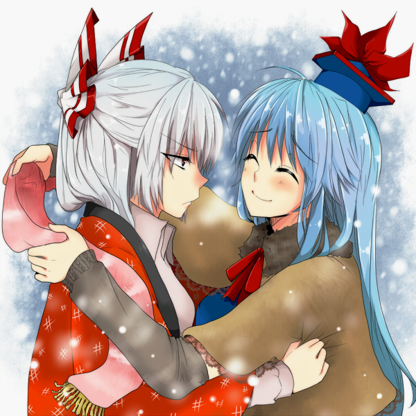 fujiwara no mokou and kamishirasawa keine (touhou) drawn by ifuji_sakura