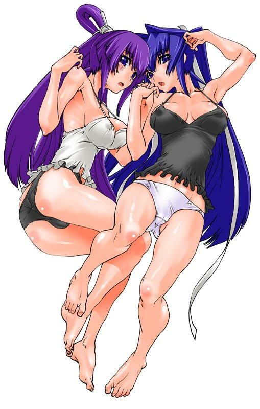 mitsurugi meiya and koubuin yuuhi (muv-luv) drawn by shinama