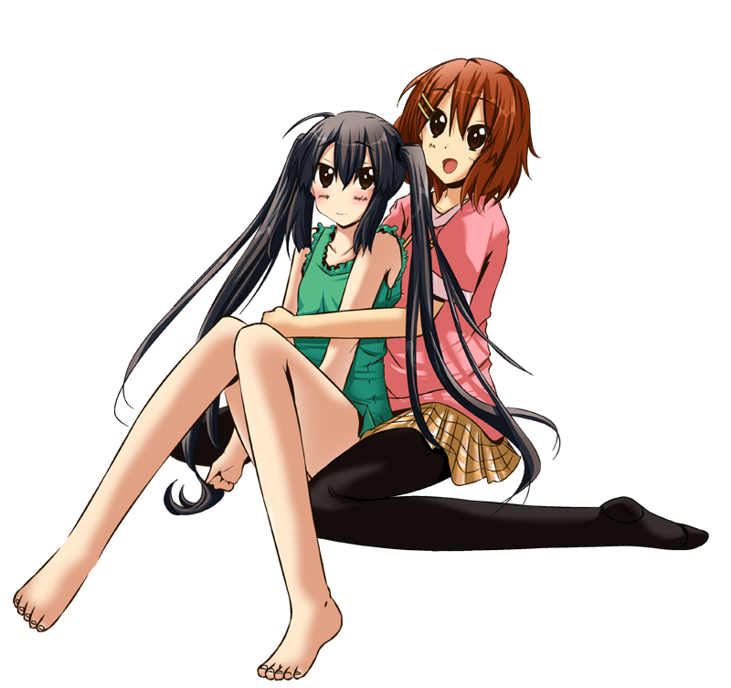 nakano azusa and hirasawa yui (k-on!) drawn by hanamaru_(artist)