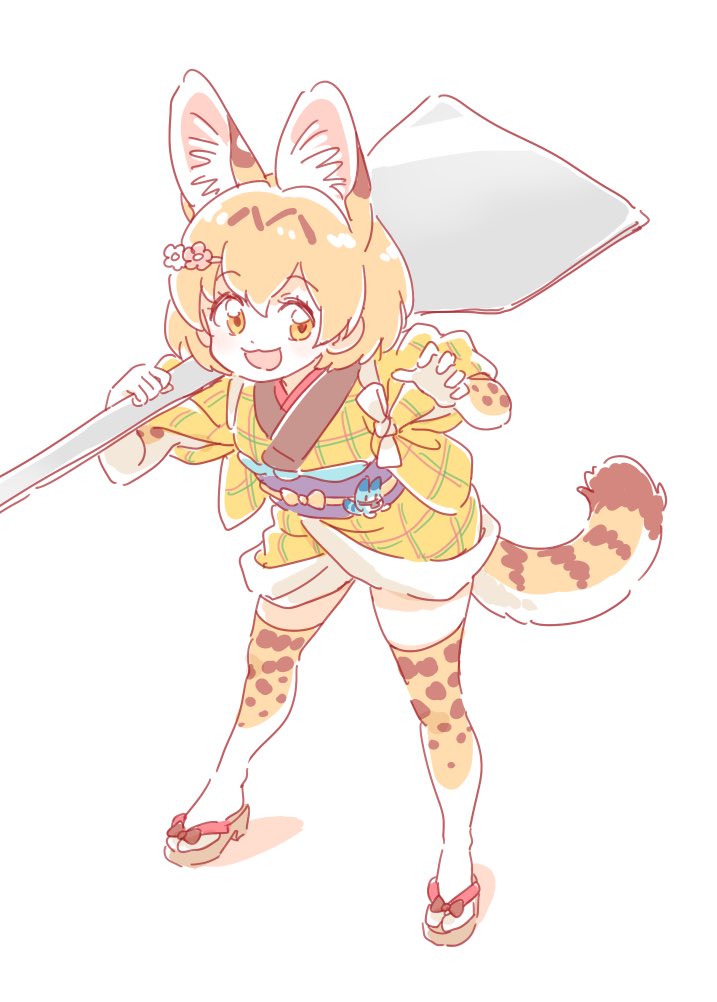 serval and lucky beast (kemono friends) drawn by mitsumoto_jouji