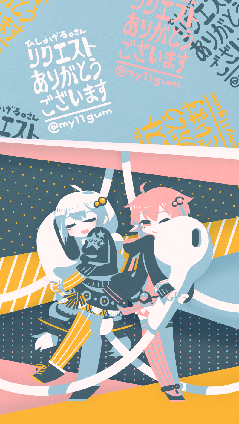 yuzuki yukari and kizuna akari (vocaloid and 1 more) drawn by my11gum