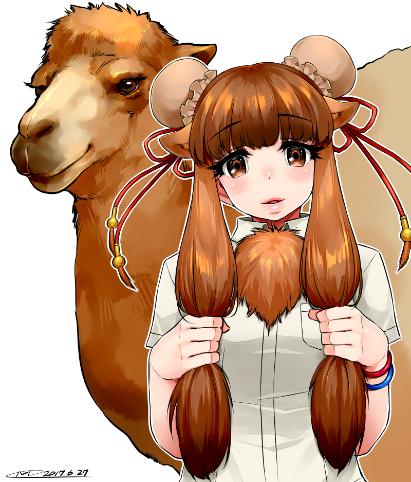 bactrian camel (kemono friends) drawn by mitsuba_minoru