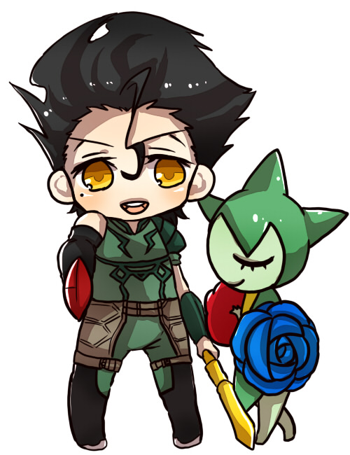 diarmuid ua duibhne and roselia (fate and 3 more) drawn by terimayo_(sonnne_farbe)