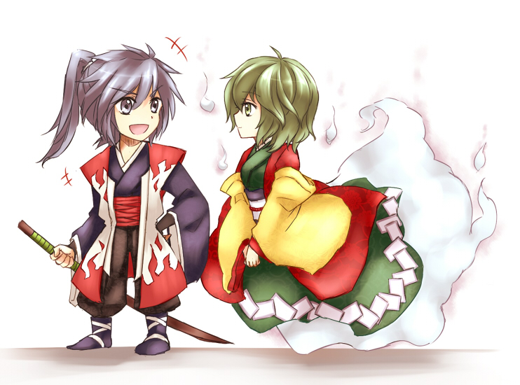 mononobe no futo and soga no tojiko (touhou) drawn by rhapsode
