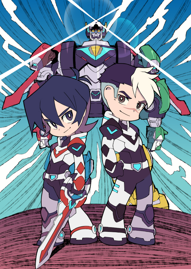 takashi shirogane, keith, golion, and lion voltron (voltron and 1 more) drawn by miyata_(lhr)