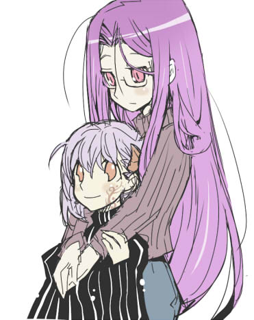 matou sakura, medusa, and dark sakura (fate and 1 more) drawn by dowman_sayman