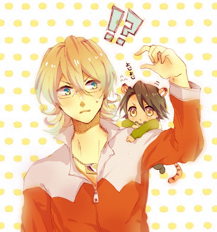 barnaby brooks jr. and kaburagi t. kotetsu (tiger & bunny) drawn by gohan_(reina_74)