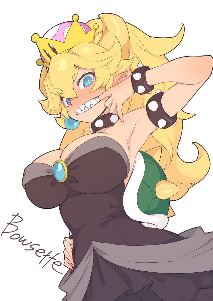 bowsette (mario and 1 more) drawn by sumaki_shungo