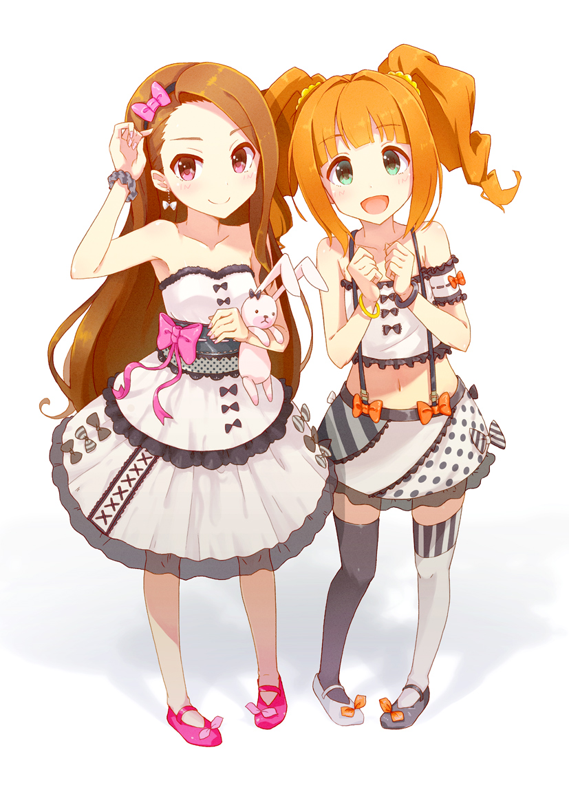 minase iori, takatsuki yayoi, and usa-chan (idolmaster) drawn by sankai